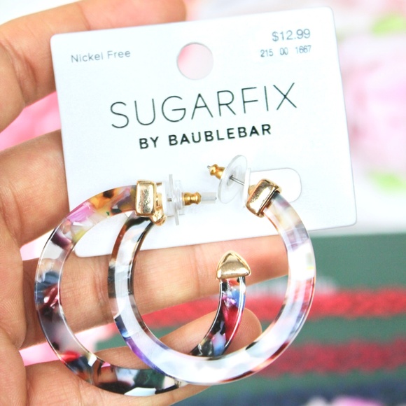 Necklace, 3 chockers , and hoop earrings NWT - Picture 3 of 7